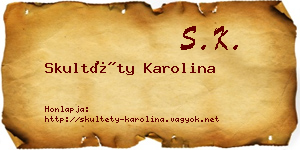 Skultéty Karolina névjegykártya